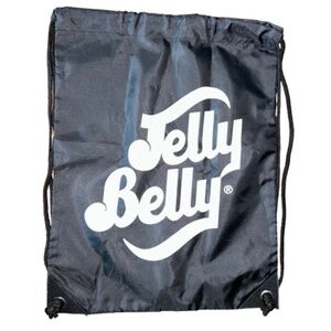 Jelly Belly Black Drawstring Bag Backpack